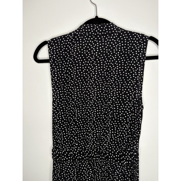 Talbots Women Jumpsuit 10P Black Sleevless Tie Waist Office Business Workwear - Picture 9 of 10